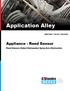 Application Alley. Appliance - Reed Sensor. Reed Sensors Detect Dishwasher Spray Arm Obstruction PARTNER SOLVE DELIVER