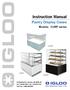 Instruction Manual. Pastry Display Cases. Models: CURP series REFRIGERATION LTD. CURLP CURP CURHP