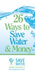 Ways to Save Water & Money