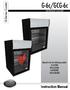 G-6c/GCG-6c. Instruction Manual. G-Series Cooler. Manual is for the following models: G-6-C23EB GCG-6-C23EB, G-6-CB23EB, GCG-6-CB23EB BEVERAGE COOLER