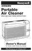 Portable Air Cleaner. Owner s Manual. The Science of Clean Air READ AND SAVE THESE INSTRUCTIONS. For Model 1606X Series Air Cleaner JULY