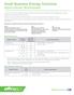 Small Business Energy Solutions Agriculture Worksheet