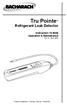 Tru Pointe Refrigerant Leak Detector Instruction Operation & Maintenance Rev. 0 April 2003