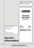 Service Information WASHING MACHINES (BIG DIGIT) Whirlpool UK Appliances Ltd WMSAQG621PUK WMSAQG621GUK 86245