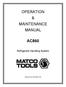 OPERATION & MAINTENANCE MANUAL AC860