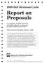 2009 Fall Revision Cycle. Report on Proposals. A compilation of NFPA Technical Committee Reports on Proposals for public review and comment