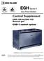 EGH Series 5. Control Supplement. EGH-105 to EGH-125 Natural gas CSD-1 control system