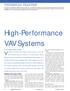 High-Performance VAV Systems
