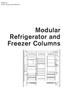 Gaggenau Kitchen Design Quick Reference. Modular Refrigerator and Freezer Columns