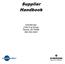 Supplier Handbook. InSinkErator st Street Racine, WI