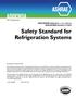 Safety Standard for Refrigeration Systems