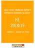 HALF-YEAR FINANCIAL REPORT HORNBACH BAUMARKT AG GROUP H1 2018/19 (MARCH 1 AUGUST 31, 2018)
