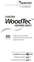 ELEKTRA HEATING MATS. Designed to be installed under laminate flooring and/or engineered wood UK PL RU.   Installation manual