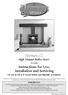 Yeoman CL. High Output Boiler Stove YM-CL8HB. Instructions for Use, Installation and Servicing
