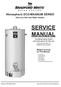 SERVICE MANUAL. Atmospheric ECO-MAGNUM SERIES Ultra Low NOx Gas Water Heaters. Troubleshooting Guide and Instructions for Service