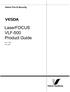 LaserFOCUS VLF-500 Product Guide