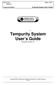 Tempurity System User s Guide Tempurity Version 2.0
