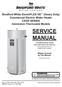 SERVICE MANUAL. Bradford White ElectriFLEX HD (Heavy Duty) Commercial Electric Water Heater CEHD SERIES Immersion Thermostat Models