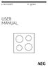 HK874400FB. User Manual Hob USER MANUAL