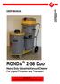 RONDA 2-58 Duo Heavy Duty Industrial Vacuum Cleaner For Liquid Filtration and Transport