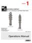 Operations Manual. 10 / 12 / 18 Vacuum Cool Tower Dryer Series MATHEWS COMPANY. Volume