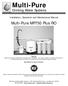 Multi-Pure. Drinking Water Systems. Installation, Operation and Maintenance Manual. Multi-Pure MP750 Plus RO