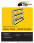 Installation instructions for Glass Rack - Shelf Combo