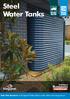 Steel Water Tanks. Take This Brochure to the Special Orders Desk or order online at bunnings.com.au