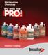 Maintenance Chemicals. Go with the PRO! Chemical Catalog