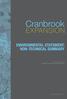 Cranbrook EXPANSION ENVIRONMENTAL STATEMENT: NON-TECHNICAL SUMMARY PRODUCED BY DAVID LOCK ASSOCIATES