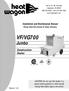 VF/VG700 Jumbo. Construction Heater. Installation and Maintenance Manual