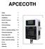 APCECOTH. Specs 1. Basic Description 1. Installation 2. Button Functions 3-4. Error LEDs 5. Factory Settings 6. Overview 7