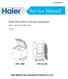 Service Manual. Solar Direct Drive Vaccine refrigerator. Haier Medical and Laboratory Products Co,.Ltd. Model:HTC-60H & HTCD-160.