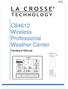 C84612 Wireless Professional Weather Center. Hardware Manual