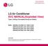 LG Air Conditioner SVC MANUAL(Exploded View) Type: Ceiling Concealed Duct(Low Static)