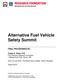 Alternative Fuel Vehicle Safety Summit