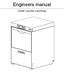 Engineers manual. Under counter machines