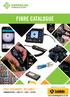 FIBRE CATALOGUE FAST. ACCURATE. RELIABLE. COMMUNICATIONS CABLE TV FIBRE TESTING.   Distribution in the UK & Ireland