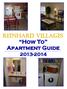 Reinhard Villages How To Apartment Guide