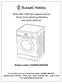 Black 8KG 1400 Spin Speed Inverter Direct Drive Washing Machine Instruction Manual