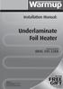 Underlaminate Foil Heater