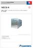 NECS-N. Climaveneta Technical Bulletin. Reversible unit, air source for outdoor installation. 0202T T kw