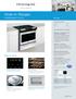 True Convection Single convection fan circulates hot air throughout the oven for faster and more even multi-rack baking.