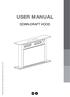 USER MANUAL DOWN-DRAFT HOOD. UBDDCHC60_90A, UBDDCHC60_90ABK Version 02