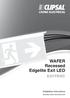 WAFER Recessed Edgelite Exit LED EXITREC. Installation Instructions REGISTERED DESIGN REGISTERED PATENT