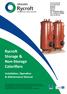 Rycroft Storage & Non-Storage Calorifiers. Installation, Operation & Maintenance Manual