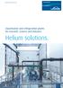Linde Kryotechnik AG. Liquefaction and refrigeration plants for research, science and industry. Helium solutions.