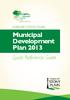 Municipal Development Plan 2013