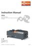 Instruction Manual. Mink. Claw Vacuum Pumps MM 1324 AV, MM 1202 AV, MM 1252 AV, MM 1322 AV US Version