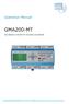 GMA200-MT. Operation Manual. Gas detection controller for mounting rail assembly